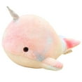 thumbnail image 2 of Juguetes de peluche de almohada, 28 cm, lindo narval de peluche, muñeca suave de pez ballena, lindo juguete de peluche de narval, rendimiento lleno de energía, 2 of 5