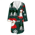 thumbnail image 4 of Peignoirs pour Femmes Peignoir Long Chaud Tendance à Manches Longues d'Hiver Pyjama Robe de Nuit, 4 of 5