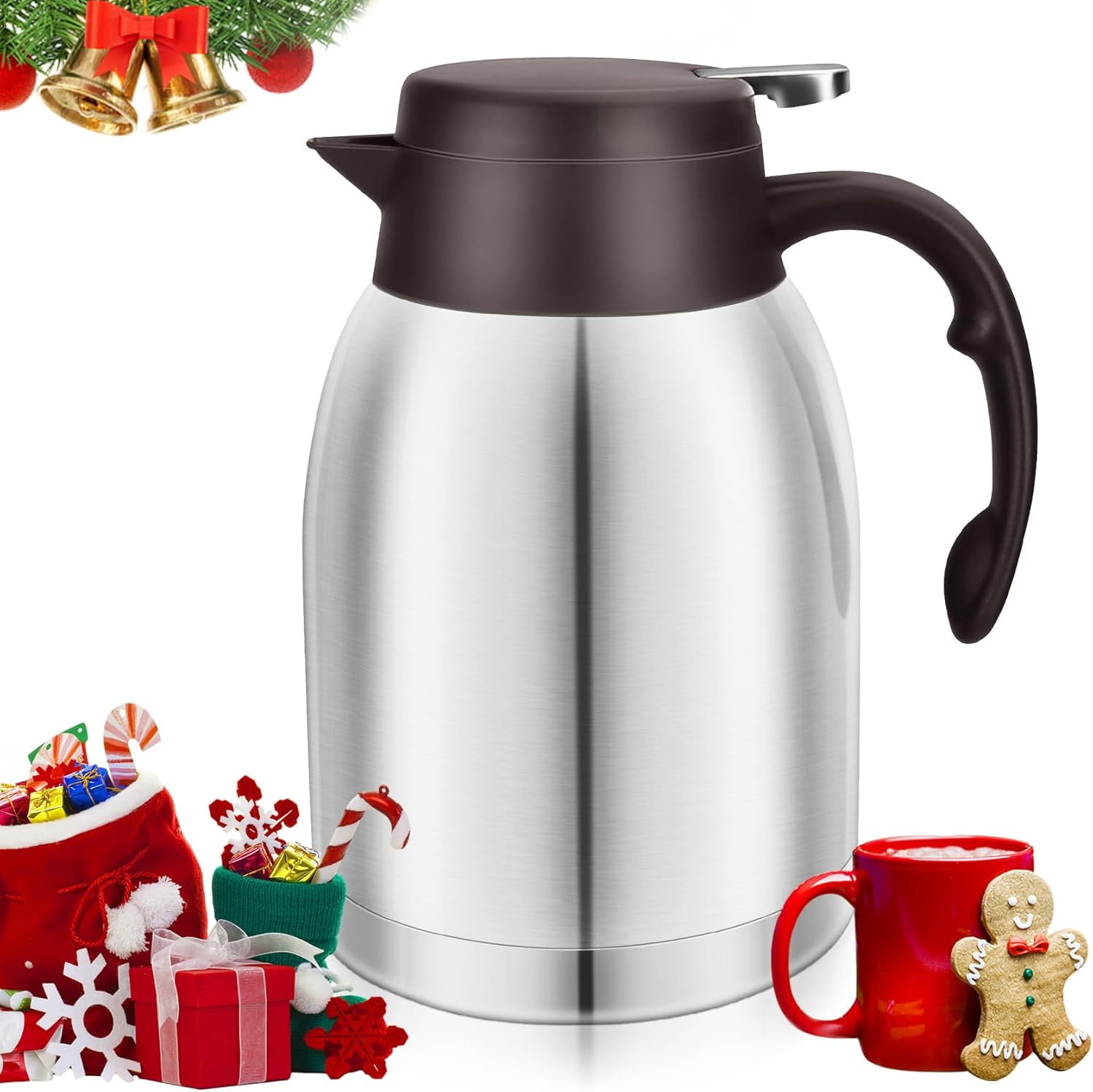 Théière Isotherme 1,5 L Avec Passoire à Thé - Acier Inoxydable SUS316, Affichage Température - Garde Chaud 12h, Pour Café Ou Thé - 7