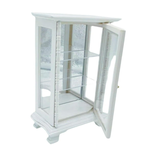 Muebles Armario Accesorios para Muñecas Hugo Decoración Escena DIY Librería Mini Blanco