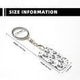 thumbnail image 4 of Goofa Retro Rooster Printed Rectangular Metal Keychain Bag Charm Floral Charm for Purse Keys Metal Keyring Gift for Women Accessories, 4 of 7