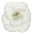 thumbnail image 1 of Pre-Owned CHANEL Camellia Corsage Brooch White Chanel Women's Ceremony (Good), 1 of 3