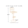 thumbnail image 2 of Ashley Furniture Tabouret de Bar Réglable Bellatier en Similicuir Capitonné, Noir, 2 of 5