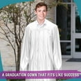 thumbnail image 6 of Endea Graduation Shiny White Graduation Gown, 6 of 8