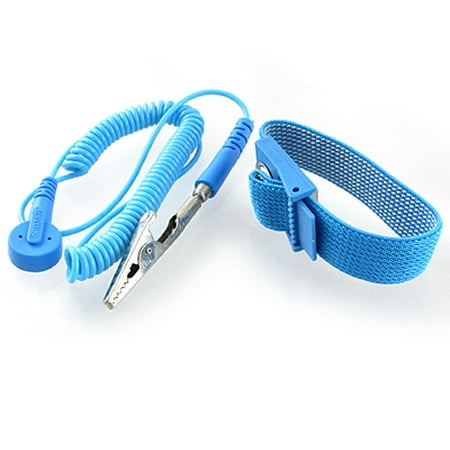 Image of Uxcell Maya Anti Static ESD Discharge Wrist Strap Grounding Blue