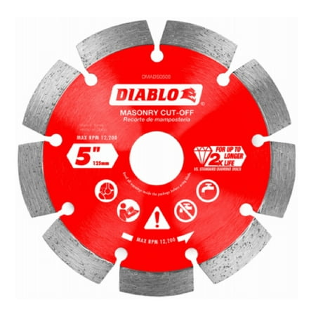 

New Diablo DMADS0500 Diamond Segmented Cut-Off Discs 5 Inch Each