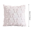 thumbnail image 3 of Autumn Winter Solid Color Quilted Pillow Cover for Living Room Sofa and Bedroom, 3 of 4