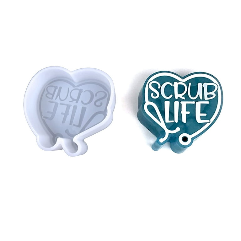 Scrub life Freshie Molds,Silicone Molds for Freshies,Car Freshie  Molds,Silicone Epoxy Resin Molds for Aroma Beads,Soap Mold,Candle  Molds,Pendant Mold (Scrub life) 
