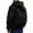 Black, variant on Men's Casual Zip up Hoodies with Backpack Back Fall Winter Long Sleeve Baggy Full Zipper Sweatshirt Jackets Oversized Raglan Sleeved Solid Color Hooded Outerwear Blue XXXL