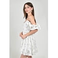 thumbnail image 2 of Vestido corto estampado floral Roman Fashion /Juvenil, 80208 (Lila) lila G, 2 of 6