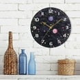 thumbnail image 7 of Dreamtimes Galaxy Space Wall Clock, 10 Inch Silent Non Ticking Round Clock Oil Painting Clock Easy to Read Clock for Living Room Bedroom Bathroom Home Decor, 7 of 7