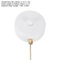 thumbnail image 2 of Uxcell Pull Chain Switch White AC 125/250V On/Off Ceiling Fan Switch, 2 of 6