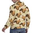 thumbnail image 6 of Wukai Retro Squirrel Print Men Hoodies Fleece Sweatshirts Long Sleeve Sweaters Pullover Fall Outfits Winter Clothes-XX-Large, 6 of 7