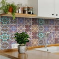 thumbnail image 2 of Mi Alma Multicolor Floral Peel & Stick Vinyl Backsplash Tiles 5x5, 24 pcs, 2 of 10