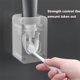 thumbnail image 3 of leyfeng Pasta de dientes automática para colgar en la pared, sin perforación, pasta de dientes, estante para cepillos de dientes, estante para pasta de dientes, artefacto para apretar perezoso, rosa, 3 of 8