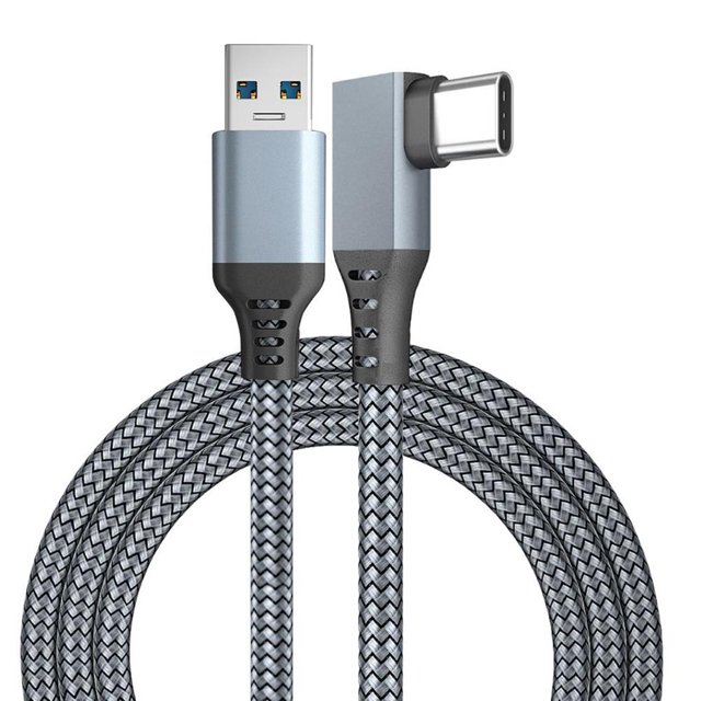Cateissary Cable de datos 5M Compatible con Quest 2 Link Cable VR Gafas Equipo Todo en Máquina Codo Cable de datos para auriculares y PC para Electrónica