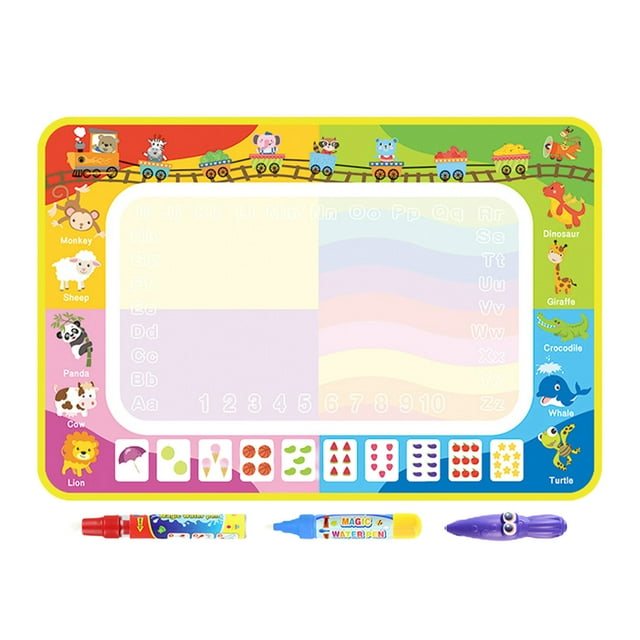 Water Canvas Water Painting Water Graffiti Mat Watercolor Painting Mat Reusable Learning Toy Mat For Kids Creative Drawing And Play