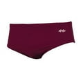thumbnail image 4 of Dolfin Solid Racer Men's Brief Swimsuit in Red Size 36, 4 of 4