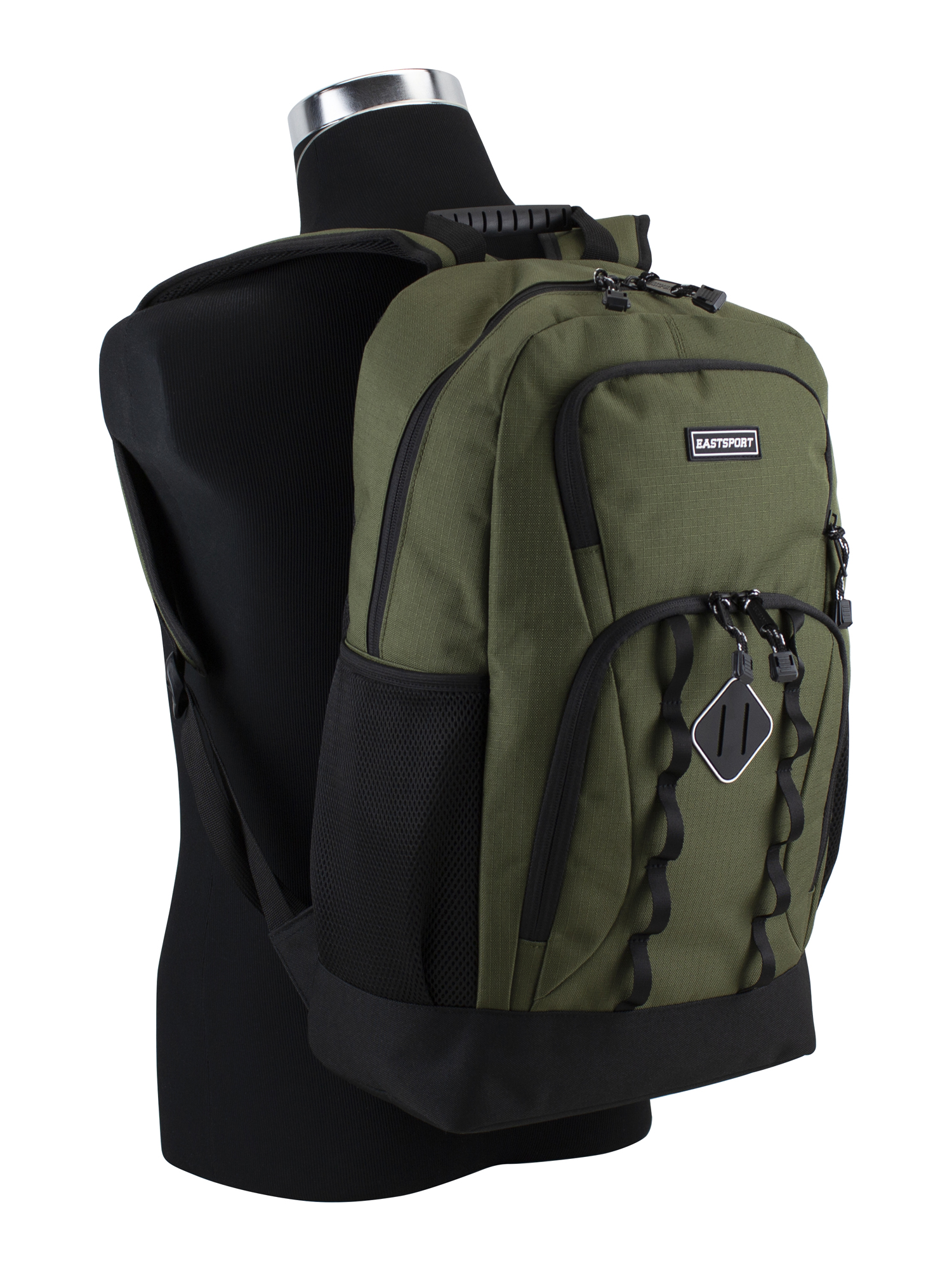 Eastsport Unisex Level Up Dome Laptop Backpack Olive