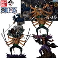 thumbnail image 2 of Bandai Genuine Ichiban EX ONE PIECE Anime Figura Roronoa Zoro Dracule Mihawk Juguetes de acción para niños niñas Regalo Modelo coleccionable, 2 of 4