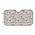 thumbnail image 7 of Balery Retro Style Print Car Windshield Sun Shade,Windshield Sunshade for Car Pickup Truck SUV Accessories-Medium, 7 of 7