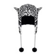 thumbnail image 1 of Gorro de peluche para disfrazarse, gorro cálido de invierno para escalar, fiestas y actividades al aire libre En y negro, 1 of 8
