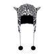 thumbnail image 1 of Lindo gorro de peluche novedoso para actividades al aire libre, mochileros, patinaje En y negro, 1 of 8