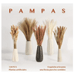 thumbnail image 2 of 120pcs Pampas Secas Plantas Decorativas Flores Artificiales Xtellar blanco, 2 of 3