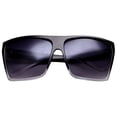 thumbnail image 1 of grinderPUNCH Large Retro Style Square Aviator Flat Top Sunglasses, 1 of 2