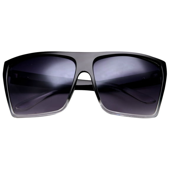 grinderPUNCH Large Retro Style Square Aviator Flat Top Sunglasses