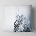 thumbnail image 2 of Designart 3D Abstract Art White Crystal - Abstract Throw Pillow - 16x16, 2 of 5