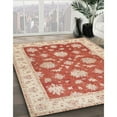 thumbnail image 2 of Ahgly Company Indoor Rectangle Traditional Bright Orange Oriental Area Rugs, Swatch Sample, 2 of 6