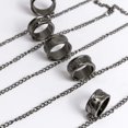 thumbnail image 2 of ORUYROP Fashion Rings, Adult Kurapika Chains Bracelet Hunter Cosplay Cool Five Finger Rings Jewelry-Silver, 2 of 6