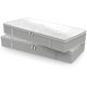 thumbnail image 3 of Bolsas Debajo De La Cama Plegables, 2 Paquetes, Cajas De Almacenamiento Debajo De La Cama Grandes, Bolsas De Almacenamiento Debajo De La Cama Gruesas Y Transpirables Para Ropa, Organizador Con Cremallera,Gris Claro esquí esquí Gafas de esquí, 3 of 5