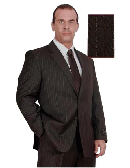 pinstripe business suit