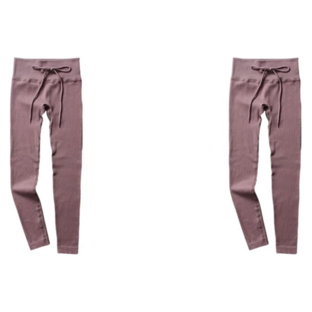 Sonducket Mallas acanaladas sin costuras para mujer, ropa deportiva estirable para Fitness, pantalones de levantamiento de cadera a rayas, Sexy, Type5 NO5