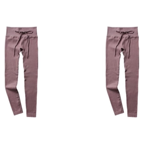 Sonducket Mallas acanaladas sin costuras para mujer, ropa deportiva estirable para Fitness, pantalones de levantamiento de cadera a rayas, Sexy, Type5 NO5