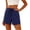 T146-Navy, variant on Ailaofu Womens Quick Dry Athletic Shorts Elastic Waist Drawstring Running Shorts with Pockets Casual Workout Shorts for Women
