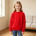 thumbnail image 6 of Guluxicc Kids Girls Turtleneck Cable Knit Sweater Long Sleeve Chunky Pullover Sweaters Fall Winter Loose Tops 3-8 Years, 6 of 9