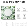 thumbnail image 5 of Spring Eucalyptus Leaves Pillow Covers  Watercolor Green Plants Decorative Throw Pillow Cases Soft Velvet Square Cushion Covers for Sofa Couch Car Bedroom Home Decor, 5 of 5