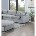 thumbnail image 4 of Miekor Furniture Dark Gray Color 6pc Modular Sectional Set Corduroy Upholstery Couch 3x Corner wedge 2x Armless Chairs 1x Ottoman Living Room Furniture 00831, 4 of 12