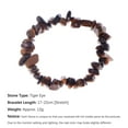 thumbnail image 5 of Natural Stone Chip Bracelet Irregular Gemstone Healing Crystal Quartz Bohemia Stretch Bead Bracelets, Tiger Eye, 5 of 7