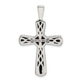 thumbnail image 3 of Shey Couture QTC243 Sterling Silver with 14K Gold Amethyst Cross Necklace - Antiqued & Polished, 3 of 5