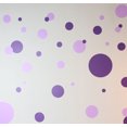 thumbnail image 6 of Purple Polka Dot Wall Decals Girls Room Decor Stickers, Wall Dots Circle Kids Room, Dark & Light Purple (42) Dots-1"-6.5", 6 of 7