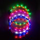 thumbnail image 1 of Collar de perro LED de advertencia de seguridad recargable por USB, collar de silicona ajustable, corte a medida, paquete de 2, 1 of 3