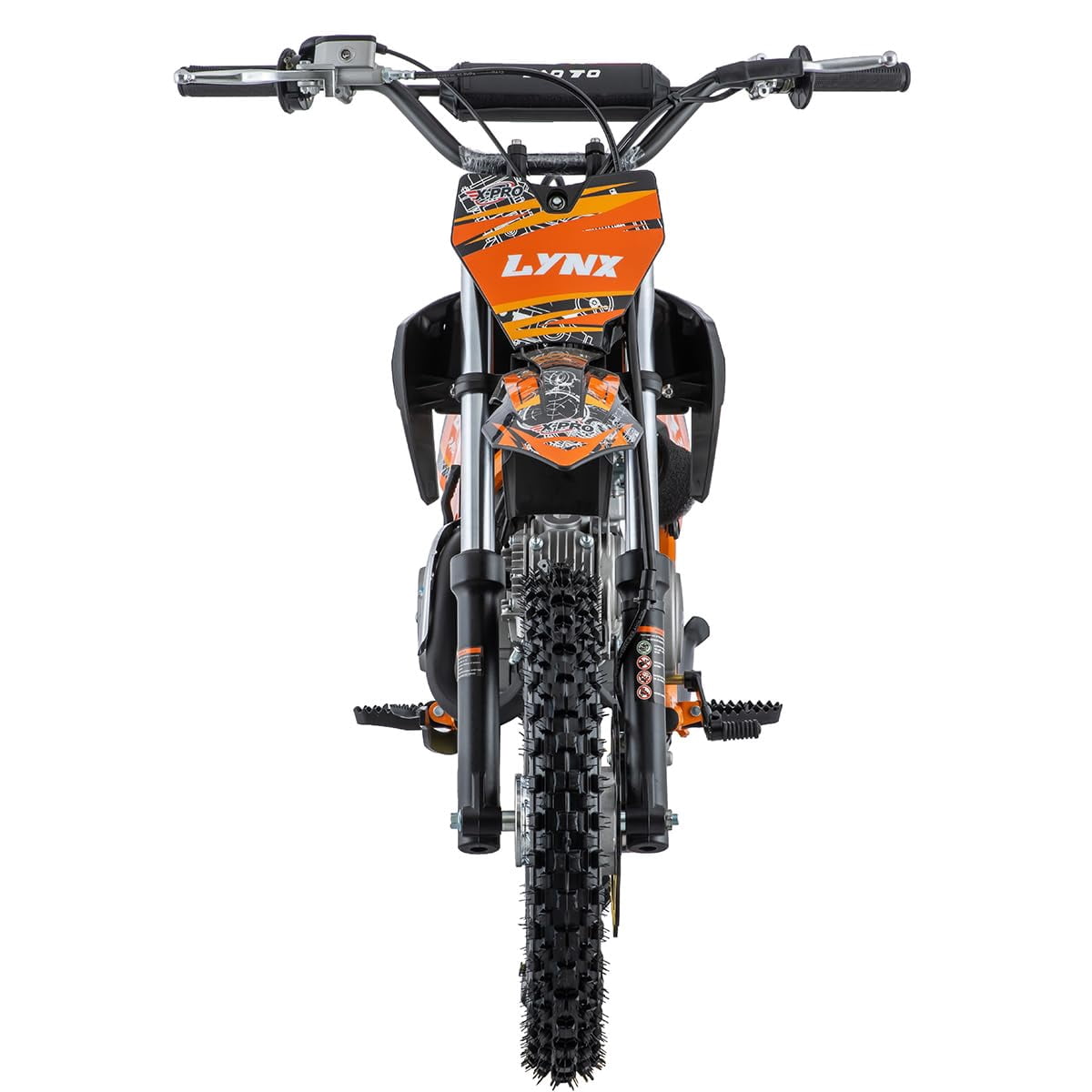 X-Pro Brand New 125cc Gas Pit Dirt Bike with 4-Speed Manual Transmission, Kick Start, 14"/12" Tires!