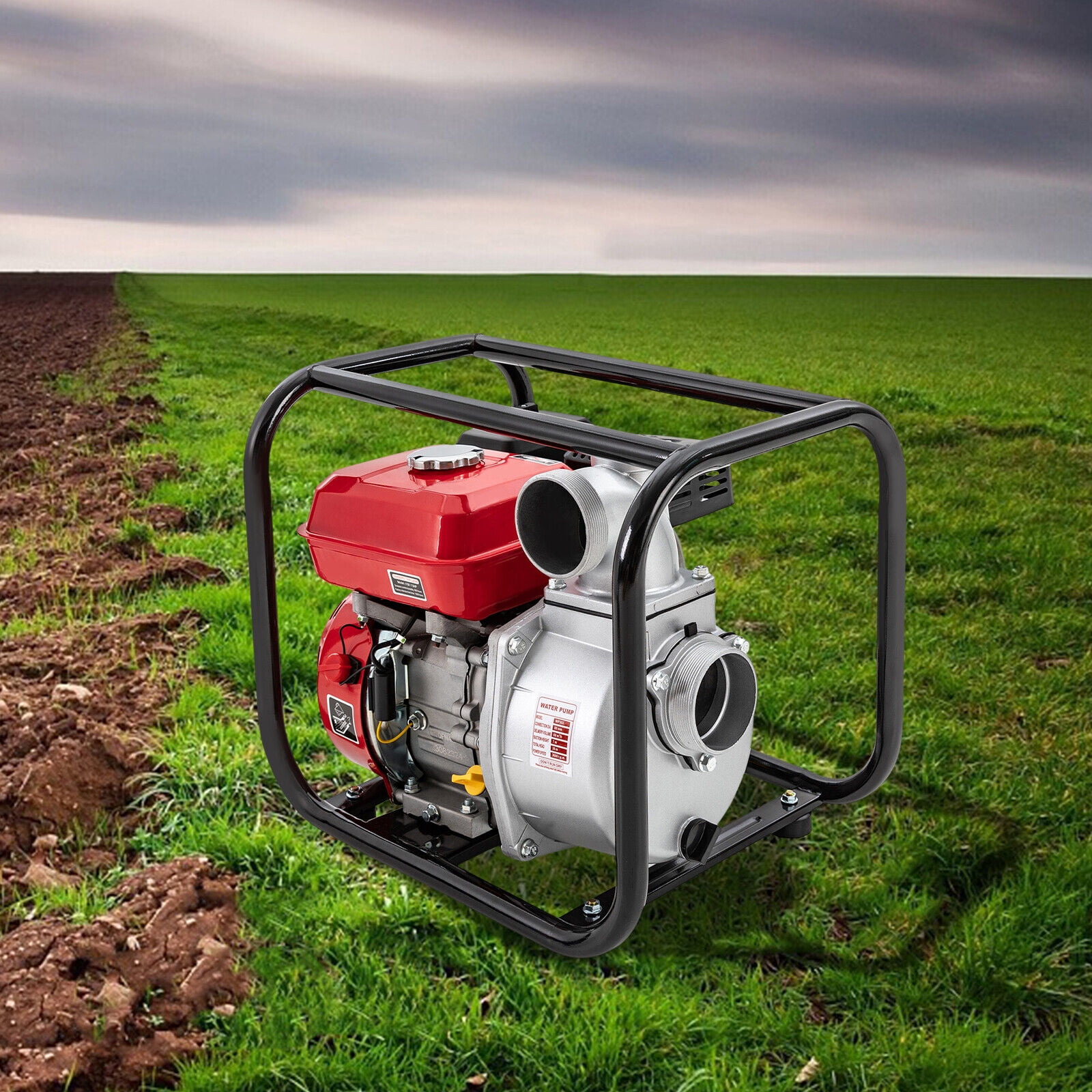 3" Inch 7.5HP Gas Water Pump Gas-Power Garden Water Irrigation Transfer Pump 4-Stroke Gasoline Engine Water Pump 4KW