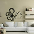 thumbnail image 3 of DIY Wall Acrylic Clock Wall Stickers, Modern Acrylic Mirror Surface 3D Simple Big Size Wall Decor Clocks Numbers Stickers for Living Room Bedroom TV Wall Decoration Removable(Black), 3 of 10