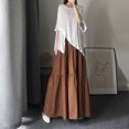 thumbnail image 3 of Vestido largo elegante para mujer, con tirantes finos, corte en A, para vacaciones, playa, sin mangas, estilo coreano, informal, de gran tamaño, 3 of 4
