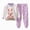 H154-Light Purple, variant on TOWED22 Infant Girl Cute Clothing Fall Winter Clothing Set 2 Piece Print Long Sleeve Soft Top and Relaxed Joggers Clothes(Light Purple,3-4 Y)